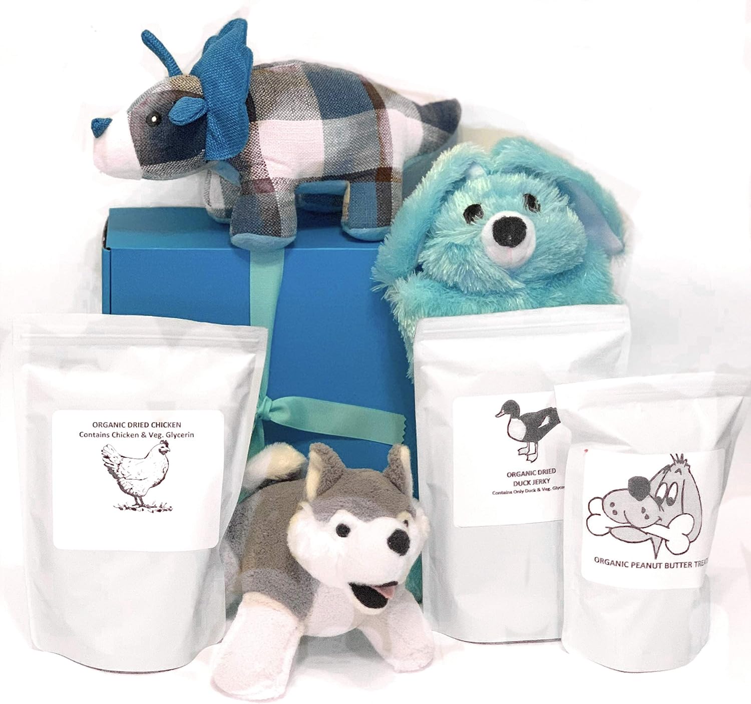 Wolfe & Sparky Toys and Treats Blue Gift Set for Small Dogs Includes 4 Fantastic Toys and 3 Amazing Treats! Toys and Treats May Vary…