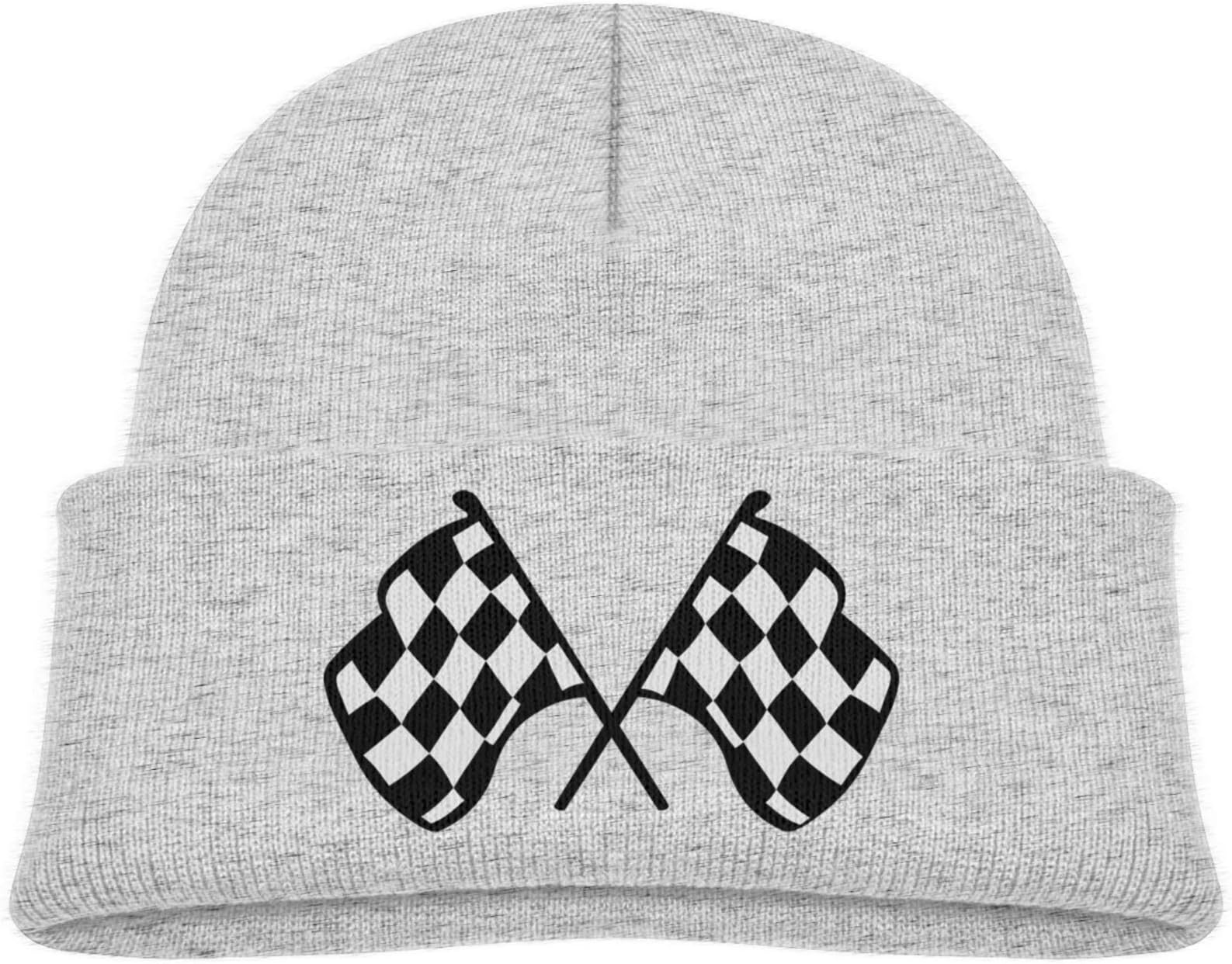 Beanies Hats Newborn Boys Girls Funny Warm Caps Checkered Flags Hat Infant Race Flag Hats Baby Beanies Cap