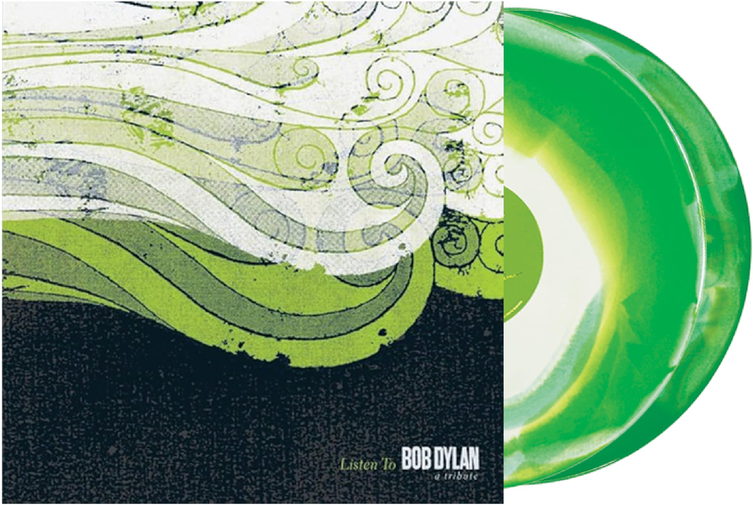 VARIOUS - Listen To Bob Dylan: A Tribute - GREEN & CREAM SMASH VINYL 2XLP