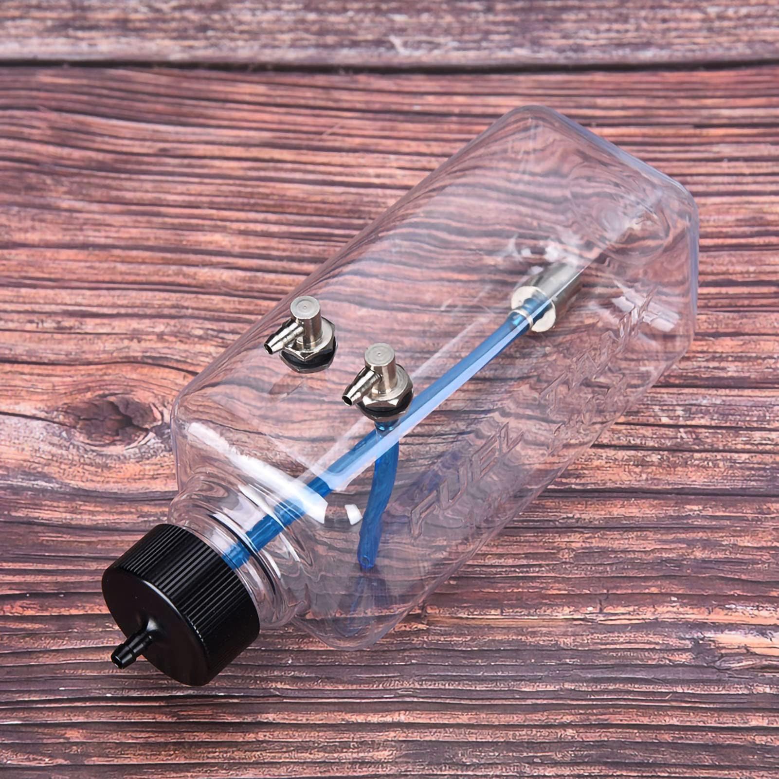 Réservoir de Carburant RC, Réservoir de Carburant en Plastique Transparent pour Modèles D'avions RC 260 ML -1500 ML en Option (410 ML (pour Avions 30-40cc))