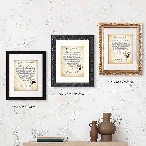 Vista 135 de Letras de música personalizadas, canciones, lienzo/fotos sin marco/impresiones enmarcadas con corazón en nombres de corazón, fecha de carga de fotos