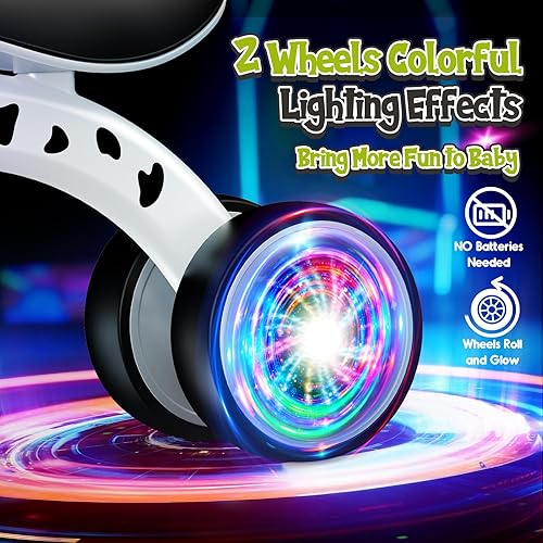 Miniatura 2 de Juguetes de bicicleta de equilibrio para bebés de 1 a 2 años, bicicleta de bebé con iluminación colorida, regalos de primer cumpleaños para niños de