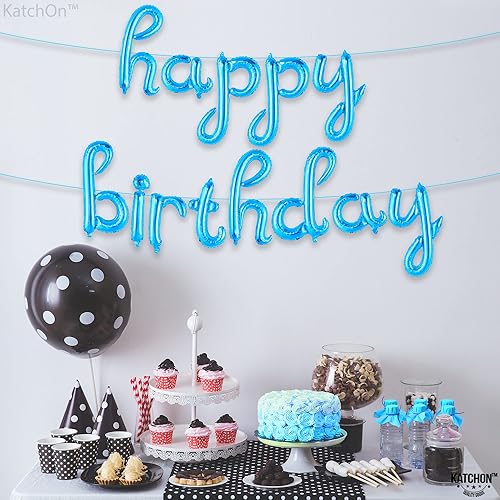 Miniatura 5 de KatchOn, Cartel dorado de globos de feliz cumpleaños  16 pulgadas  Globo de feliz cumpleaños para decoraciones de fiesta de cumpleaños  Cartel de