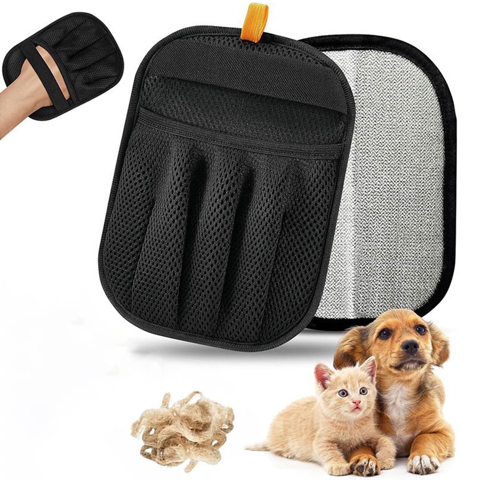 Hundehaar Entfernungsgerät Wiederverwendbares Elektrostatisches | Katzenbürsten Handschuh Für Zuhause Auto Bett Möbel Couch Sofa Kleidung Wäsche Matte Teppich