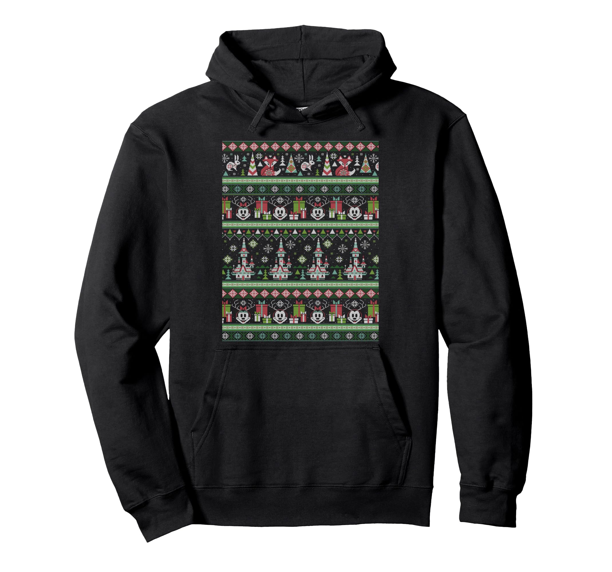 Sweat Hoodie Noël Disney Mickey et Minnie Idéal Soirée au Coin du Feu - 2