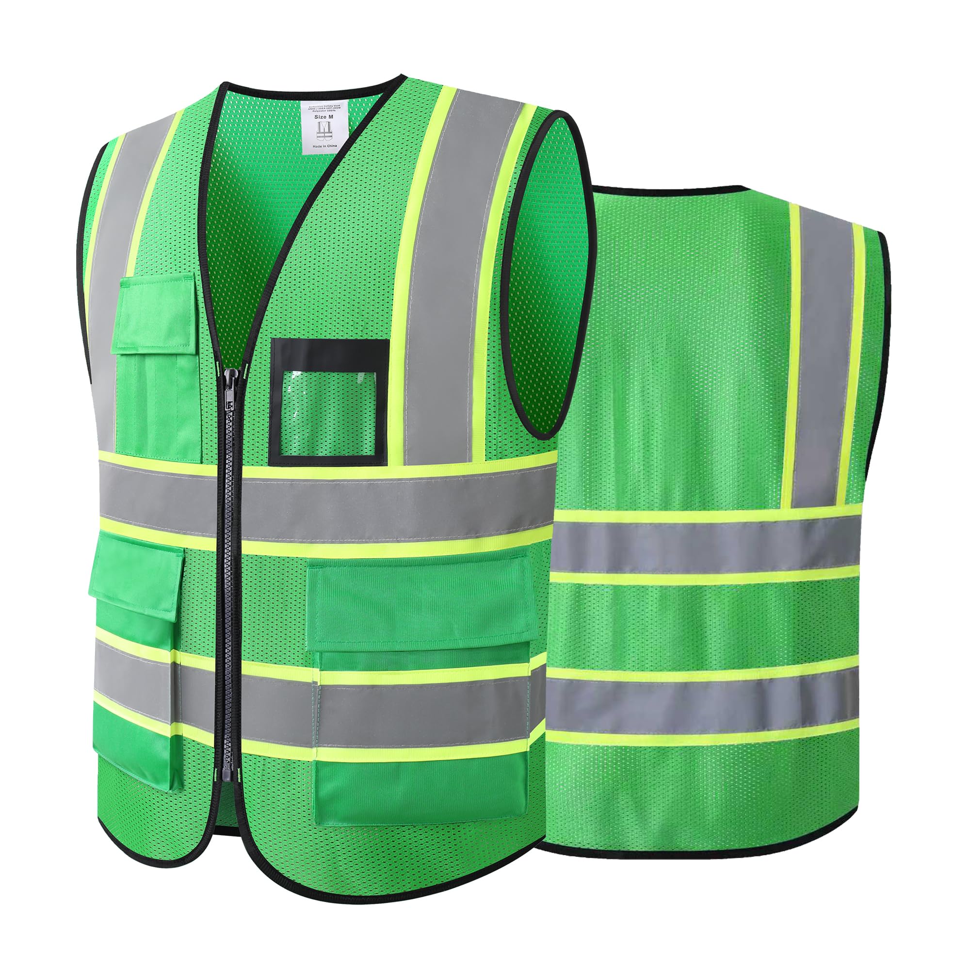 Safety Vest for Men Women Reflective Construction Vest Hi Vis ANSI Standard