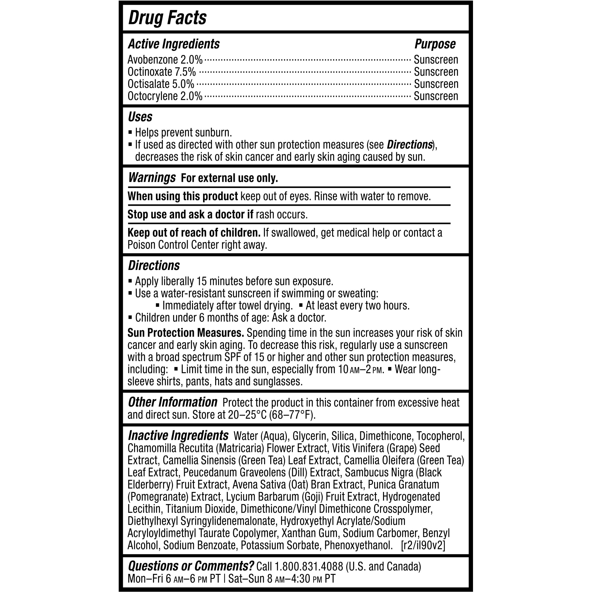 Paula's Choice RESIST Daily Hydrating Fluid Face Moisturizer with SPF 50 Sunscreen, Face Sunscreen for Oily Skin, Chamomile & Vitamin E, UVA/UVB Protection, Fragrance-Free, TSA Friendly
