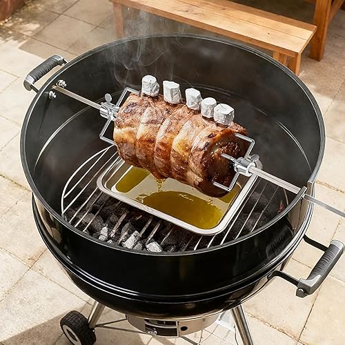 Miniatura 5 de Skyflame Tenedores para carne asador de acero inoxidable resistente, se adapta a varillas hexagonales de 12 pulgadas y 38 pulgadas y barras de