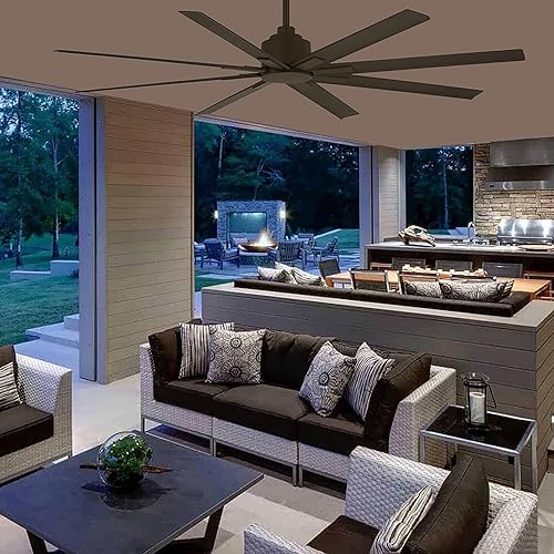 Miniatura 11 de Minka-Aire F896-65-ORB Xtreme H2O 65 Inch Outdoor Ceiling Fan with DC Motor in Oil Rubbed Bronze Finish Hierro Ahumado,blanco (Flat White),Níquel