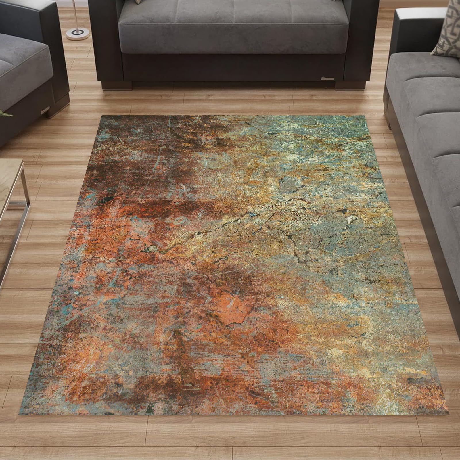 Tapis de salon lavable grand format 200x275 cm solution idéale contre les taches pour maison