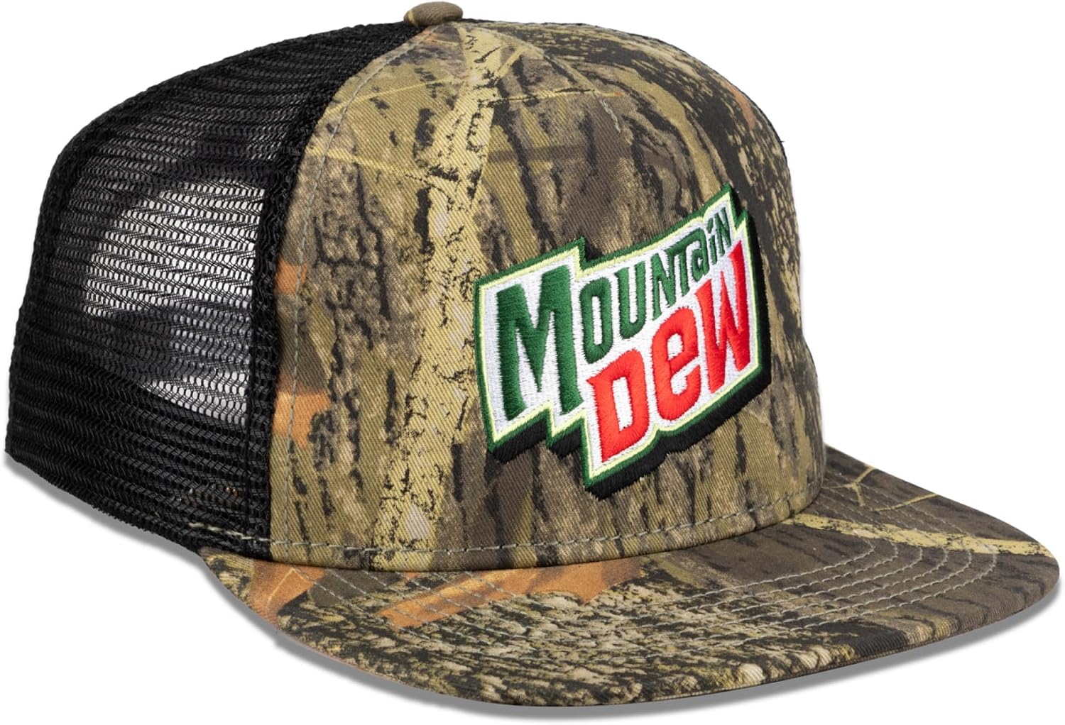 Mountain Dew Camo Flat Bill Adjustable Hat
