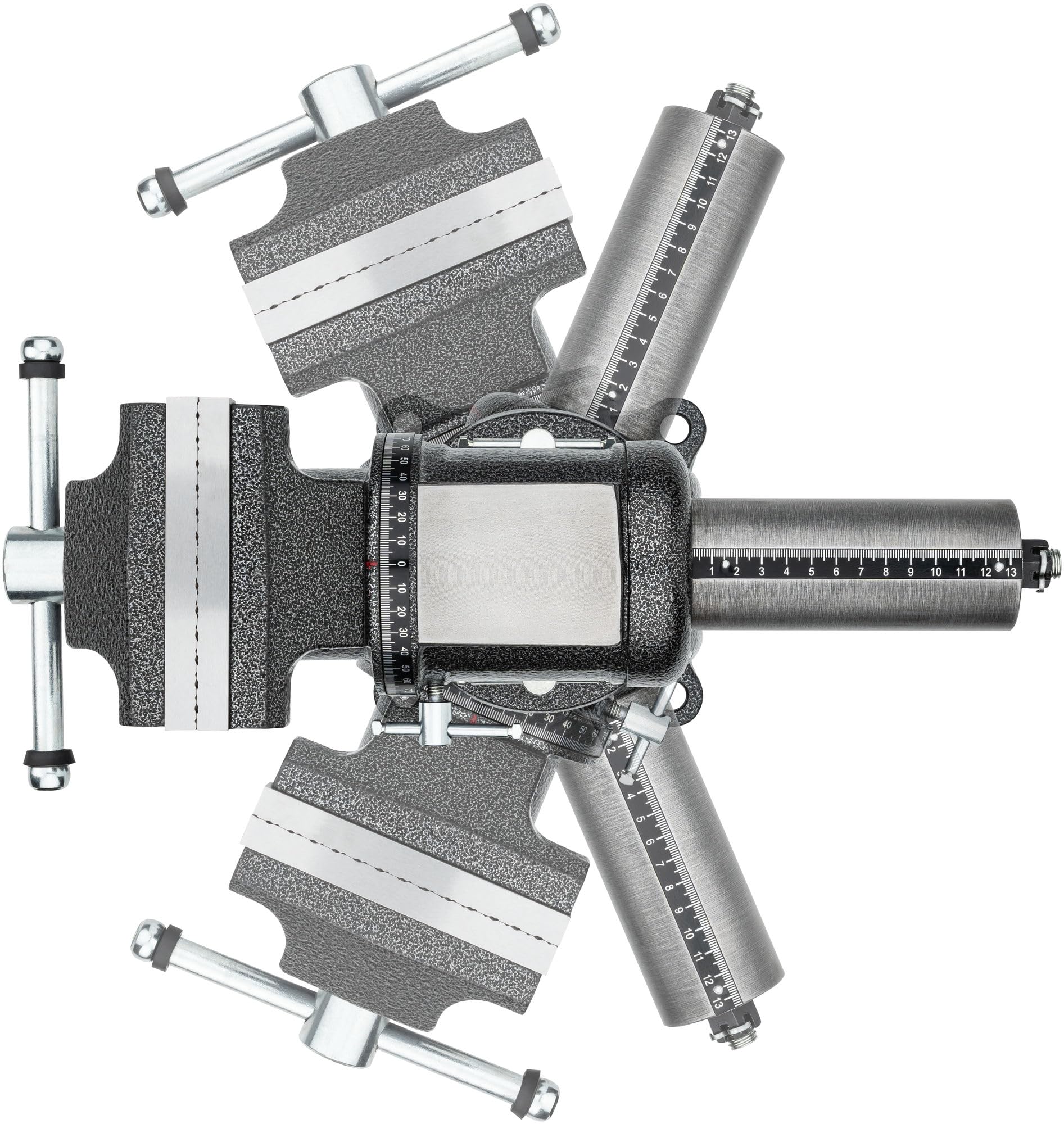 ViGOR Imadło V6150N, 125 mm uchwyt zaciskowy, maks. rozpiętość 130 mm, obrotowe w osi poziomej i pionowej, do płaskich i okrągłych części, elastyczny kąt roboczy