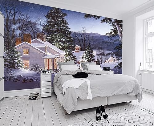 Vista 84 de Murales de pared de tamaño personalizado, paisaje nocturno de la ciudad de Dubai, murales de pared autoadhesivos extraíbles para despegar y pegar