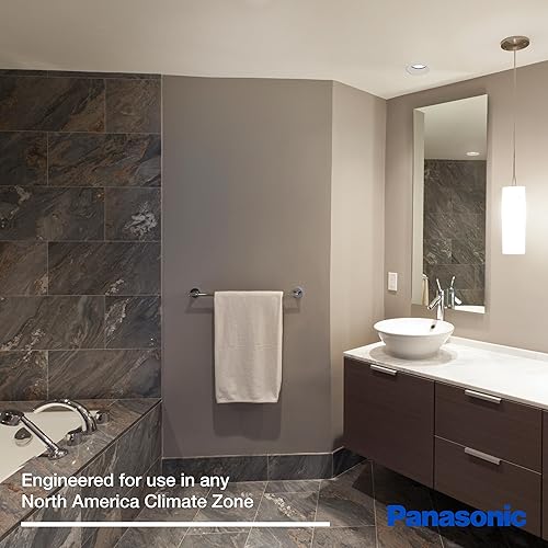 Miniatura 6 de Panasonic Intelli-Balance 100 Ventilador de recuperación de energía (ERV), 30-100 CFM, enchufe estándar, clima templado, FV-10VE2