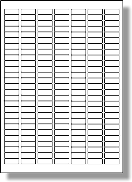 189 Per Page/Sheet, 5 Sheets (945 Sticky SMALL MICRO Labels), Label Planet® White Blank Matt Self-Adhesive Plain A4 Stickers, Printable With Laser/Copier or Inkjet Printer, UK LP189/25, 25.4 x 10 MM, FOR JAM FREE PRINTING, General/All Purpose
