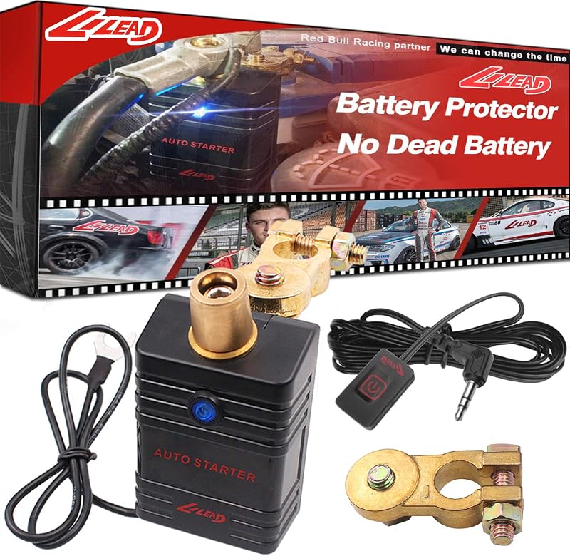 Protetor de bateria automotiva 12 V LI LEAD com desligamento automático – Kit
