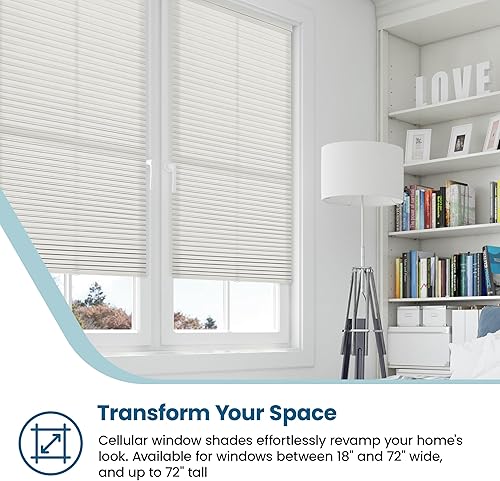 Miniatura 3 de BlindsAvenue - Persiana celular inalámbrica tipo panal de abeja, célula única de 1.4 cm, filtro de luz