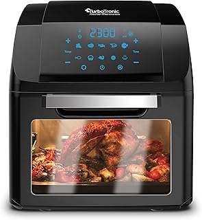 Air Fryer - TurboTronic TT-AF2 Air Fryer Oven Easy Home Cooking, Air Fryer, Rotisserie, and Dehydrator All in One Multi-Cooking Smart Oven, 360° Air Circulating