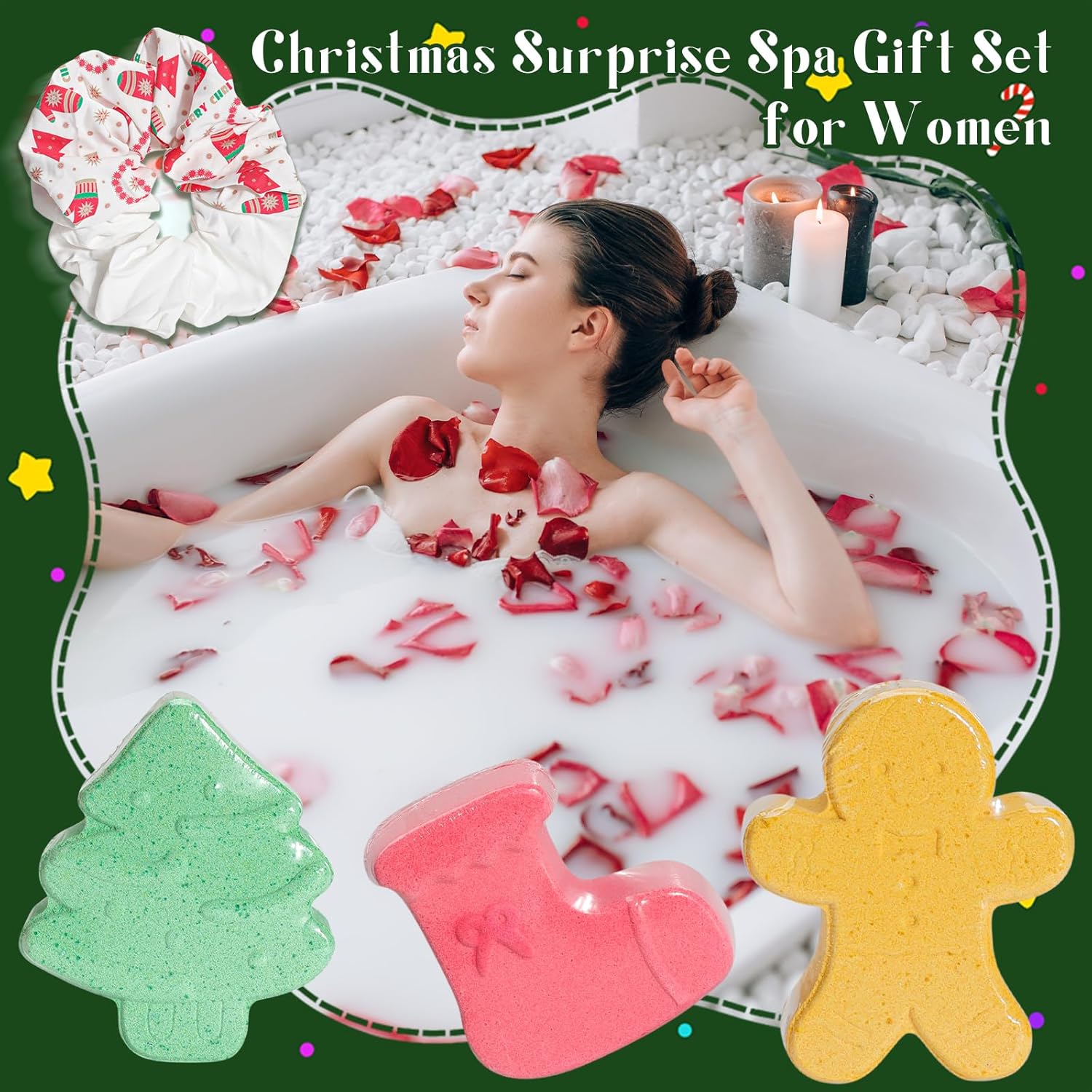 Advent Calendar 2025 for Women –24 Days of Christmas Holiday Countdown Gift Box with 24 Surprises: Mug, Candles, Bath Salts, Bags, Hair Accessories,Jewelry &Festive Décor for Teen Girls, Wife,Mom, Her - Image 2