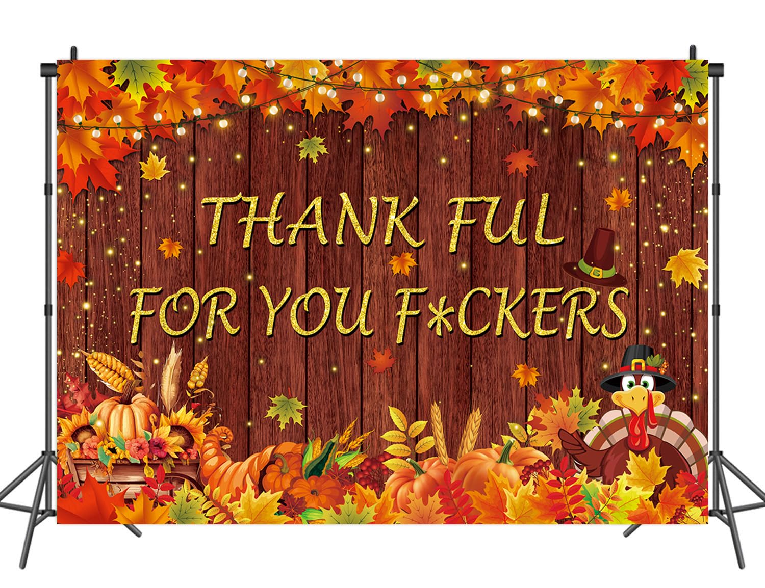 Happy Fall Y'all Herbsternte-Banner, 180x100 Cm – Wasserdichter Fotohintergrund Mit Kürbis- & Ahornblatt-Motiven Für Herbstpartys & Deko