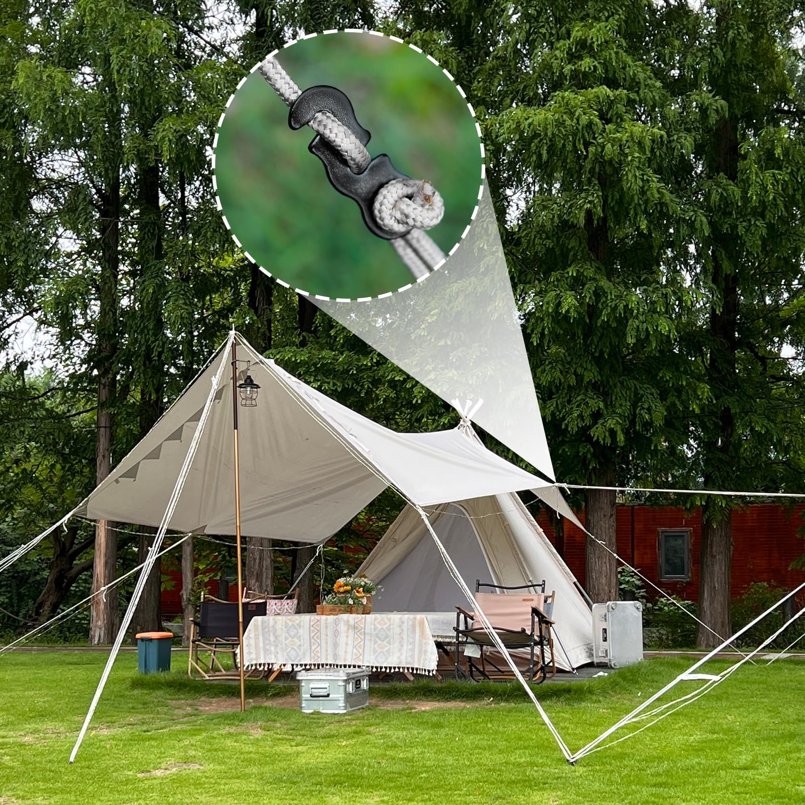20 sztuk napinaczy linowych ze stopu aluminium do namiotów kempingowych, ultralekki sznurek do namiotu, sprzęt kempingowy na kemping, do aktywności na świeżym powietrzu, takich jak wędrówki i podróże