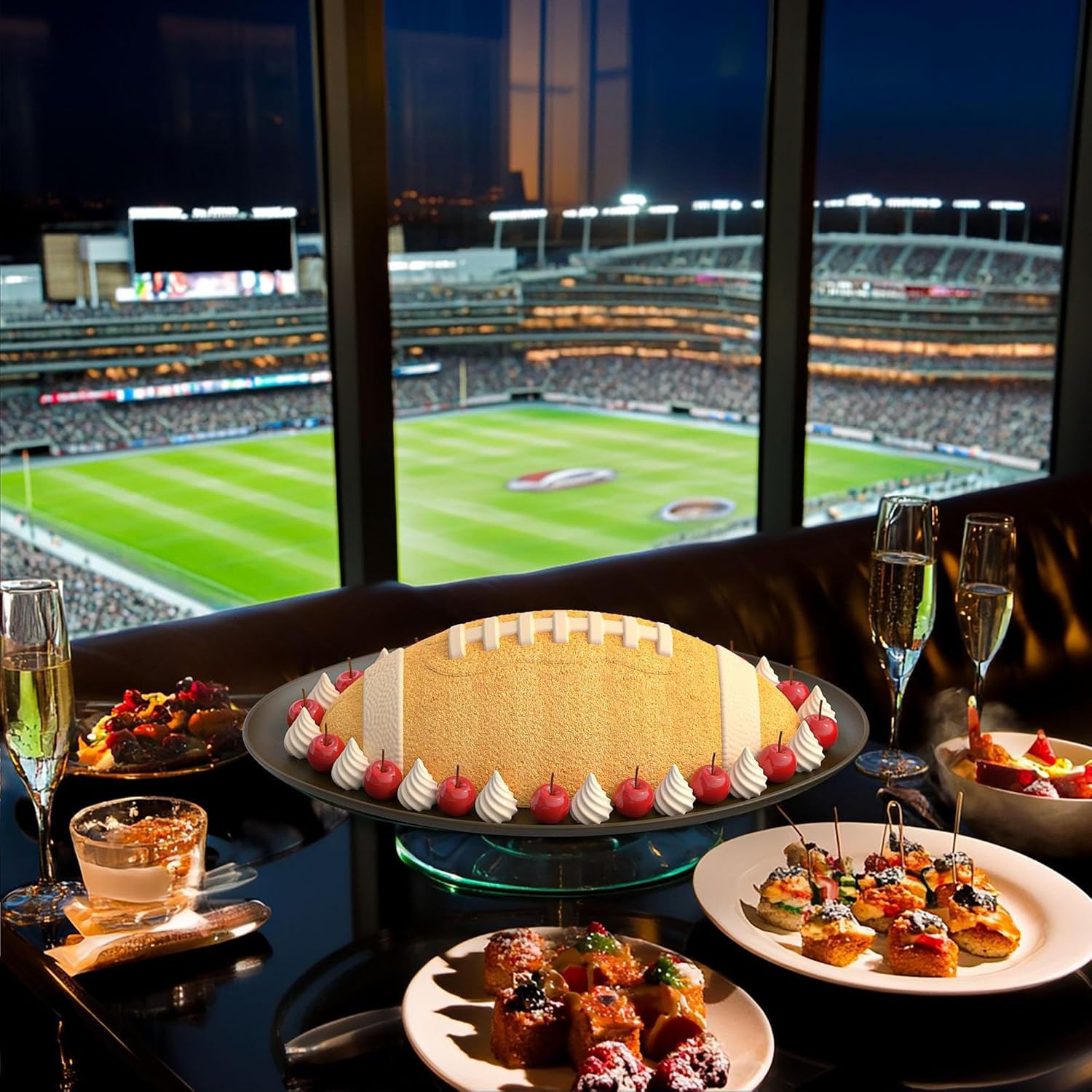 Large Football Cake Pan, 11 Inch Football Shaped Silicone Mold for Baking, 3D Breakable Chocolate Mold for Sports-Themed Party Super Bowl Event Supplies - Image 6