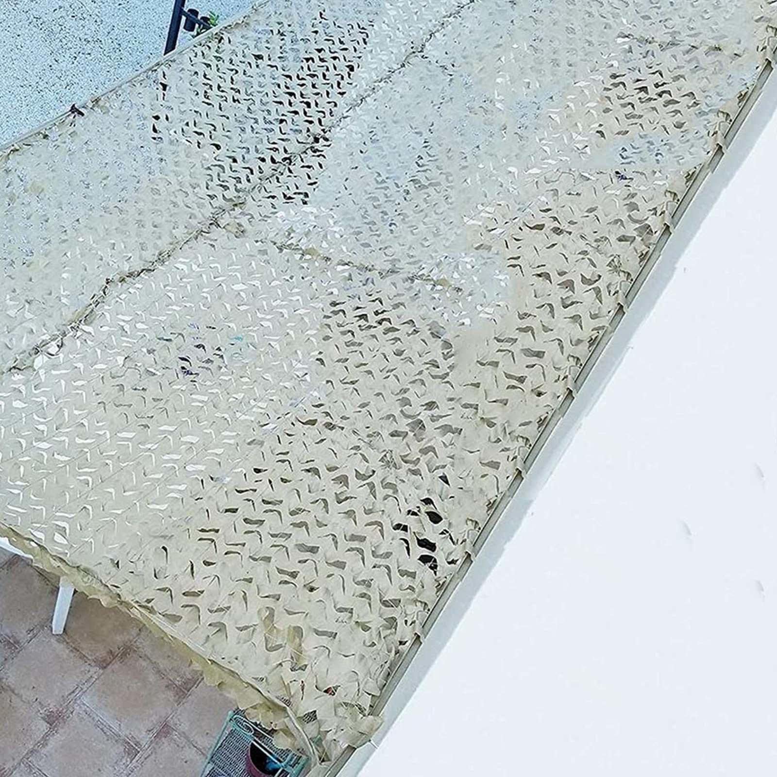 Red De Camuflaje Beige 2x3m 2x4m 2x6m 3×3m 3x4m 4x6m 5x5m 6x6m,Malla De Camuflaje Protección Solar,Red De Militar,Caza,Camping,Decoración Fiestas,Red De Sombra Camuflaje,Beige-4x7m(13.1*23ft)