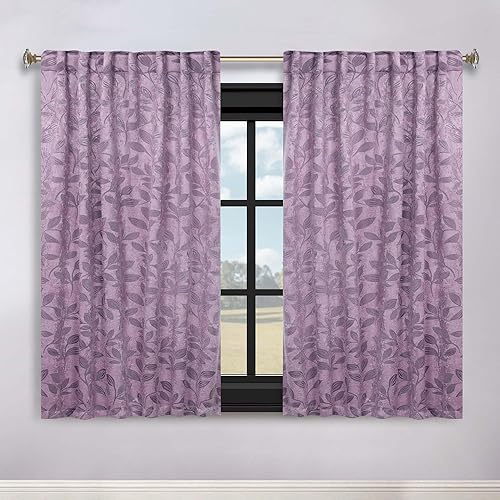 Miniatura 142 de Superior Cortinas opacas, oscurecimiento de la habitación para dormitorio, bloqueo solar, térmicas, cortinas bohemias modernas, colección de hojas