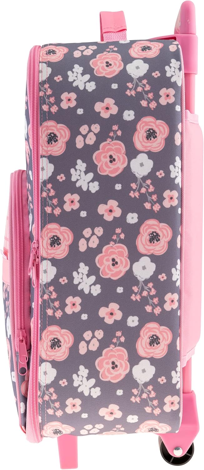 Stephen Joseph Kids' Luggage, Charcoal Flower - Image 4