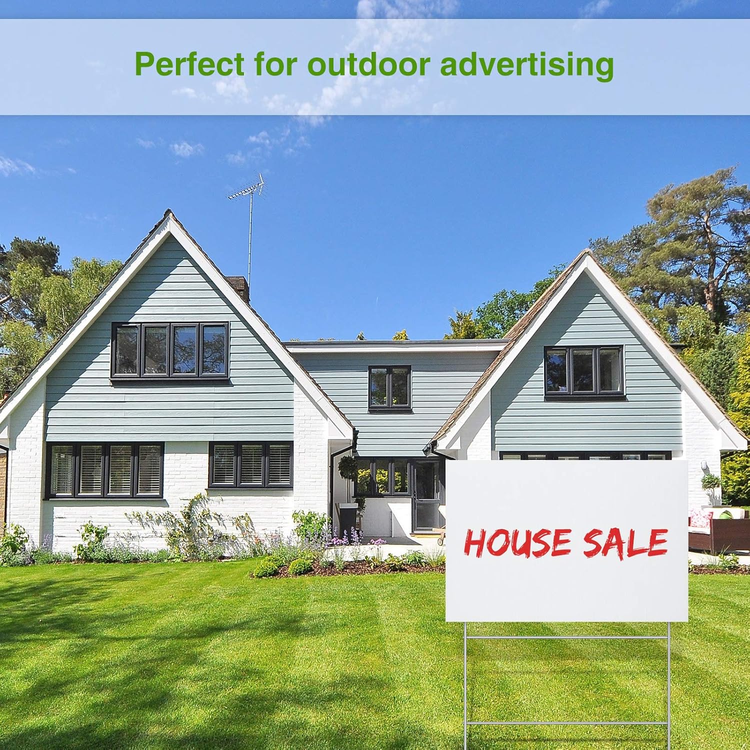 Jetec 24 Pieces Blank Yard Signs with H-Stakes 12 x 8 Inches Plastic Blank Yard Sign Blank Plastic Garden Lawn Signs Board for Party Decorations Open House Birthday Decorations (White) : Patio, Lawn & Garden