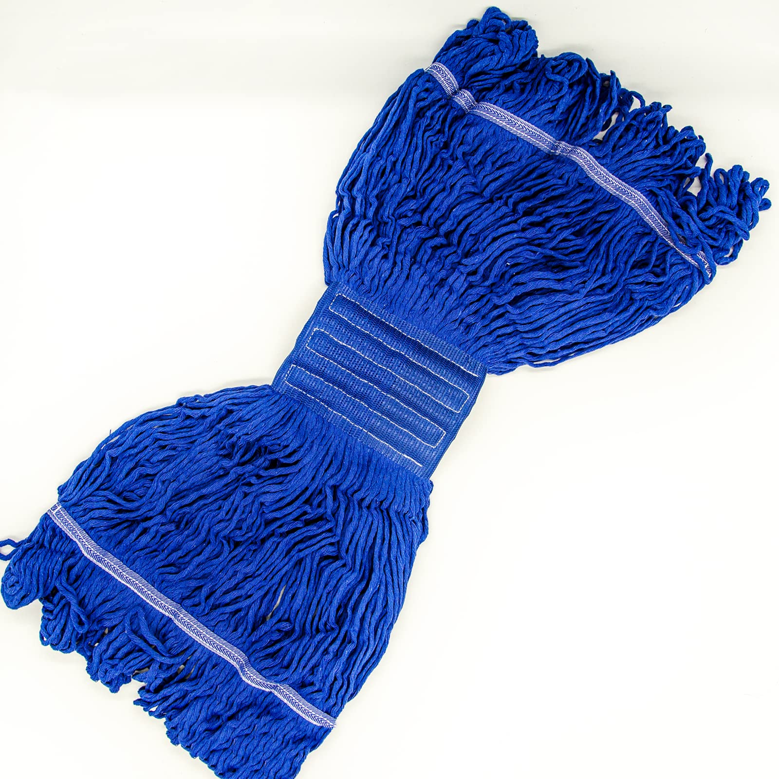 Testa rotonda per mocio, ricambio per mocio bagnato, testa di ricambio per mocio, in cotone resistente, di grado commerciale, industriale, per la pulizia dei pavimenti, rimovibile e lavabile, colore