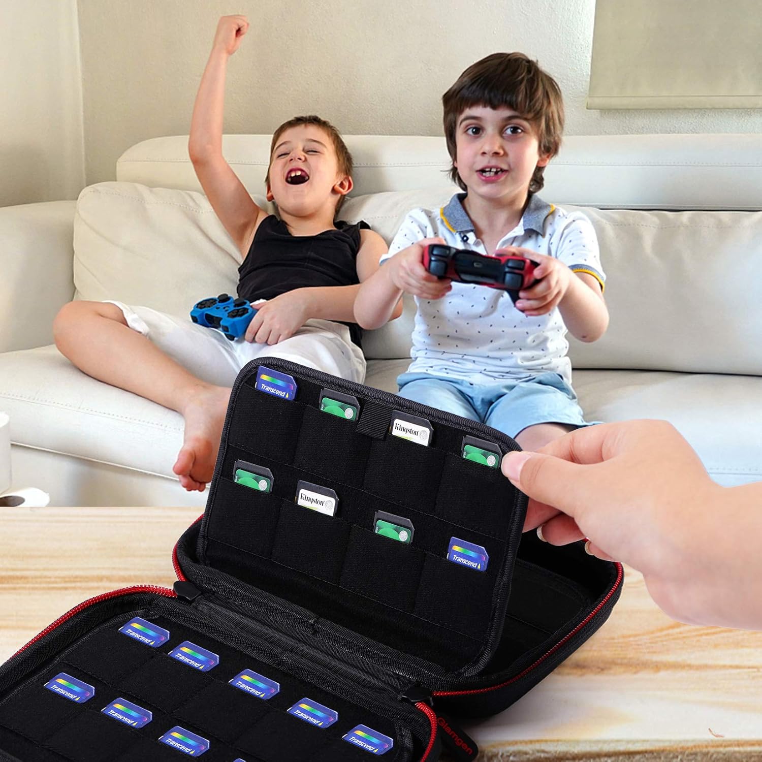 72 Switch Game Case for Nintendo Switch,Games Card Holder Storage Case Compatible with PS Vita Games or SD Cards,Portable Game Cartridge Holders Hard Shell Travel Storage Case Sd Card Case,Black