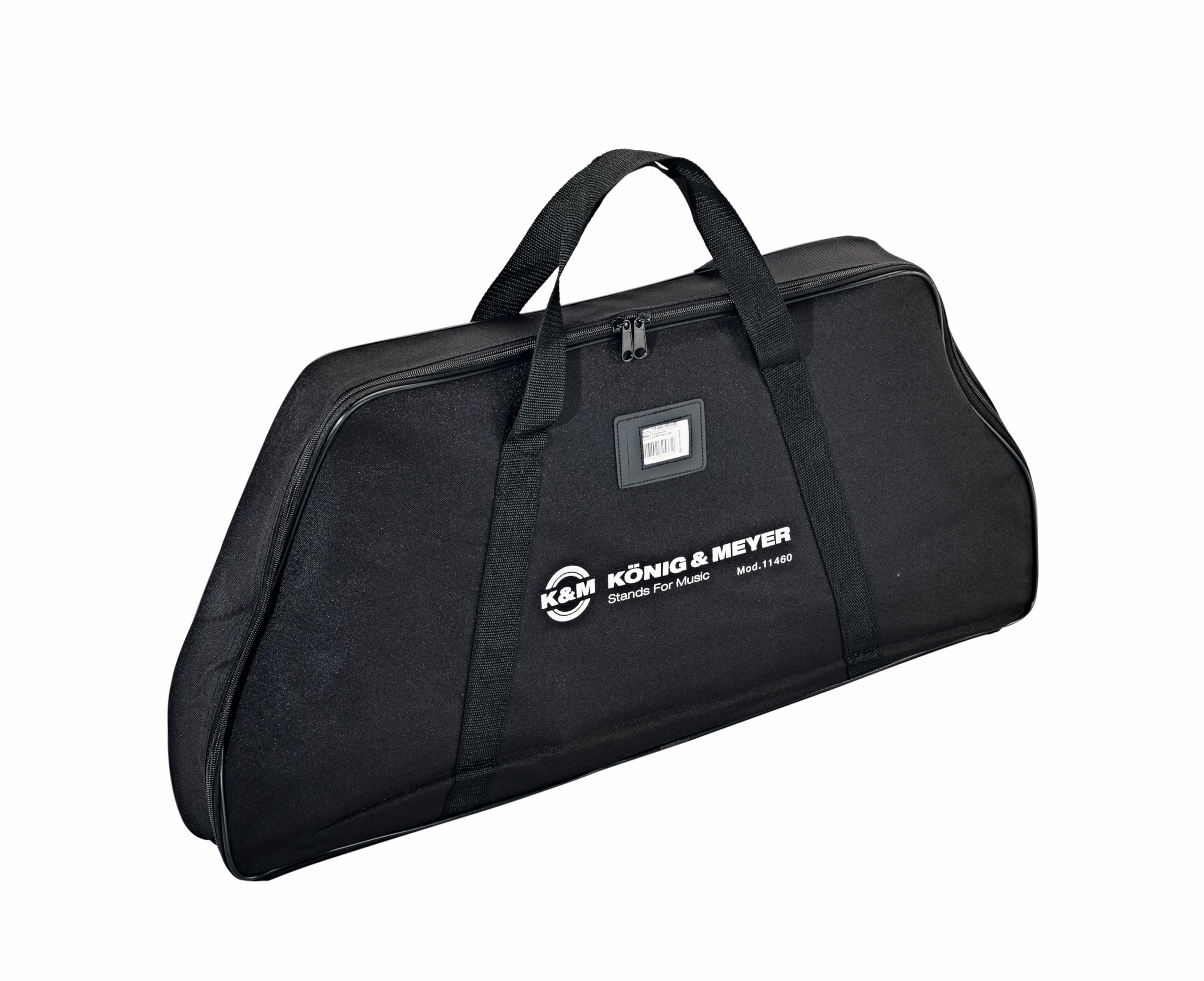 K&M 11460 Sacca per leggi nero - tessuto in nylon antistrappo, con cerniera - per leggio 11940
