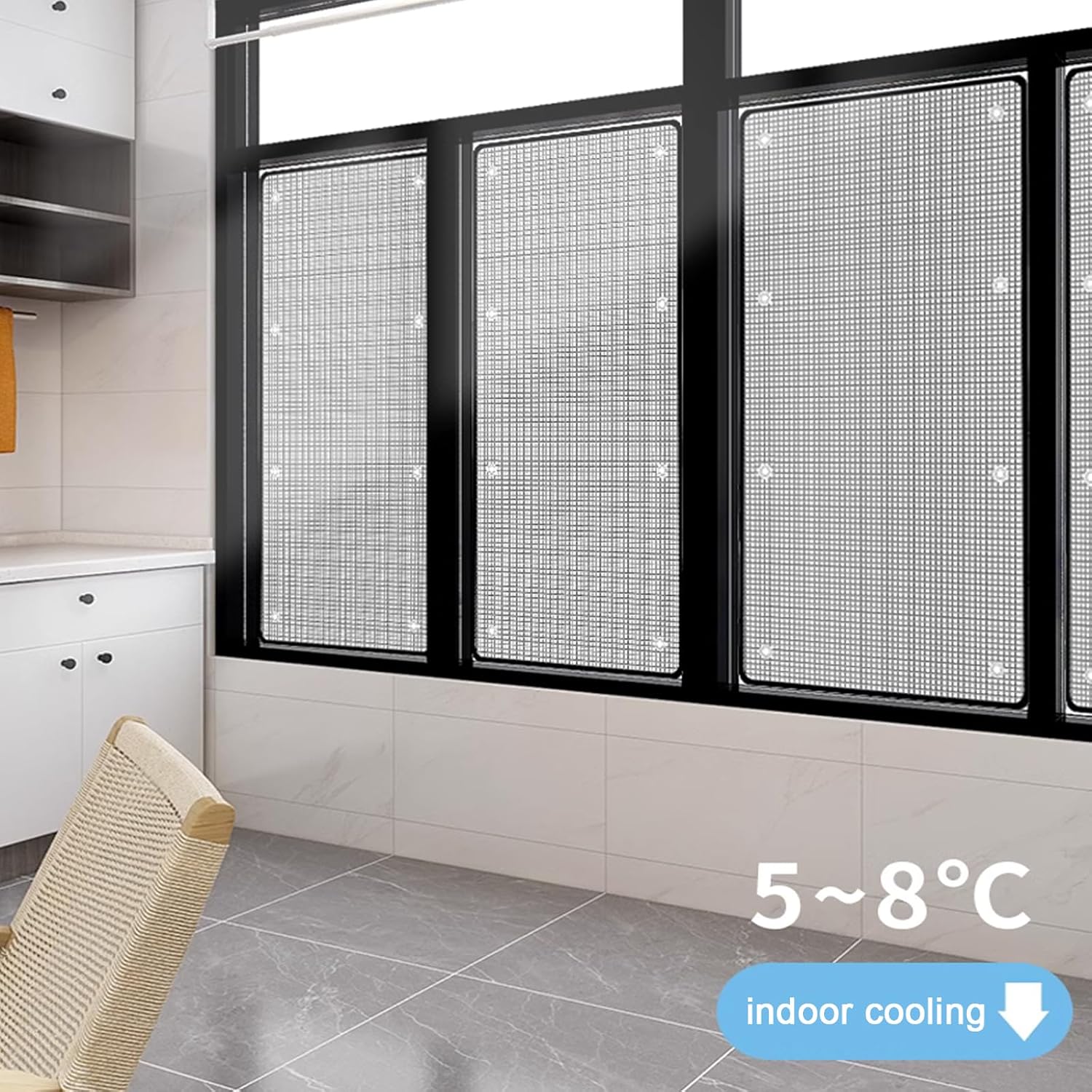 Aluminum Foil Reflective Insulation Foil,Window Tint Film,Sound Insulation Window Sticker(100x152cm/39''x60'')