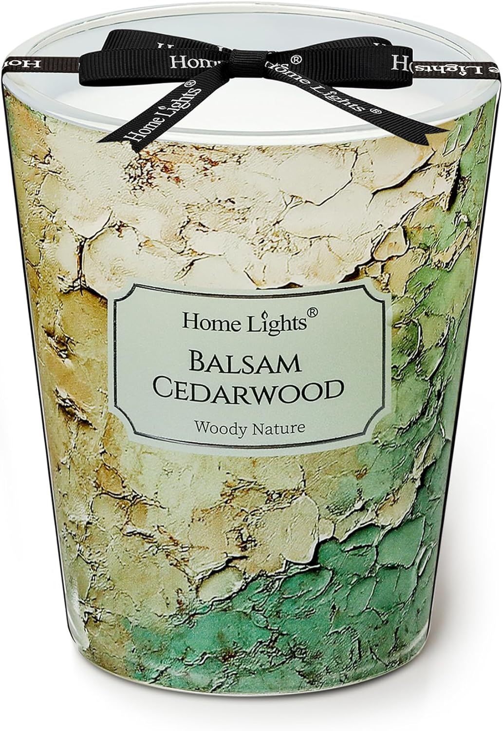 HomeLights Balsam Cedarwood Scented Candles | 6.7oz Soy Candles Industrial Chic Large Candle Jars | Ideal Candle Gifts for Events, Home Decor Stress, Relief & Relaxation