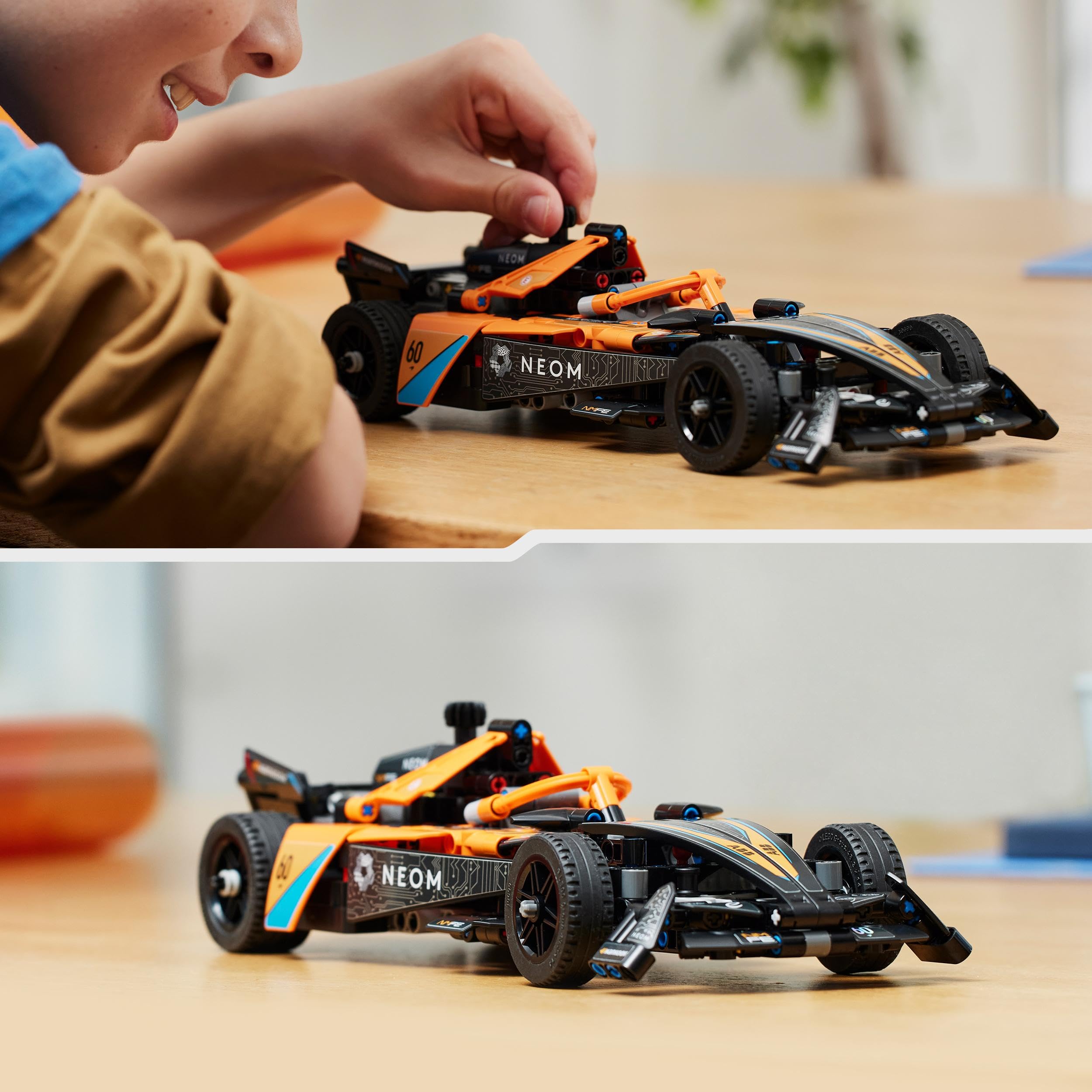 Thrilling LEGO Technic NEOM McLaren Formula E Race Car build.