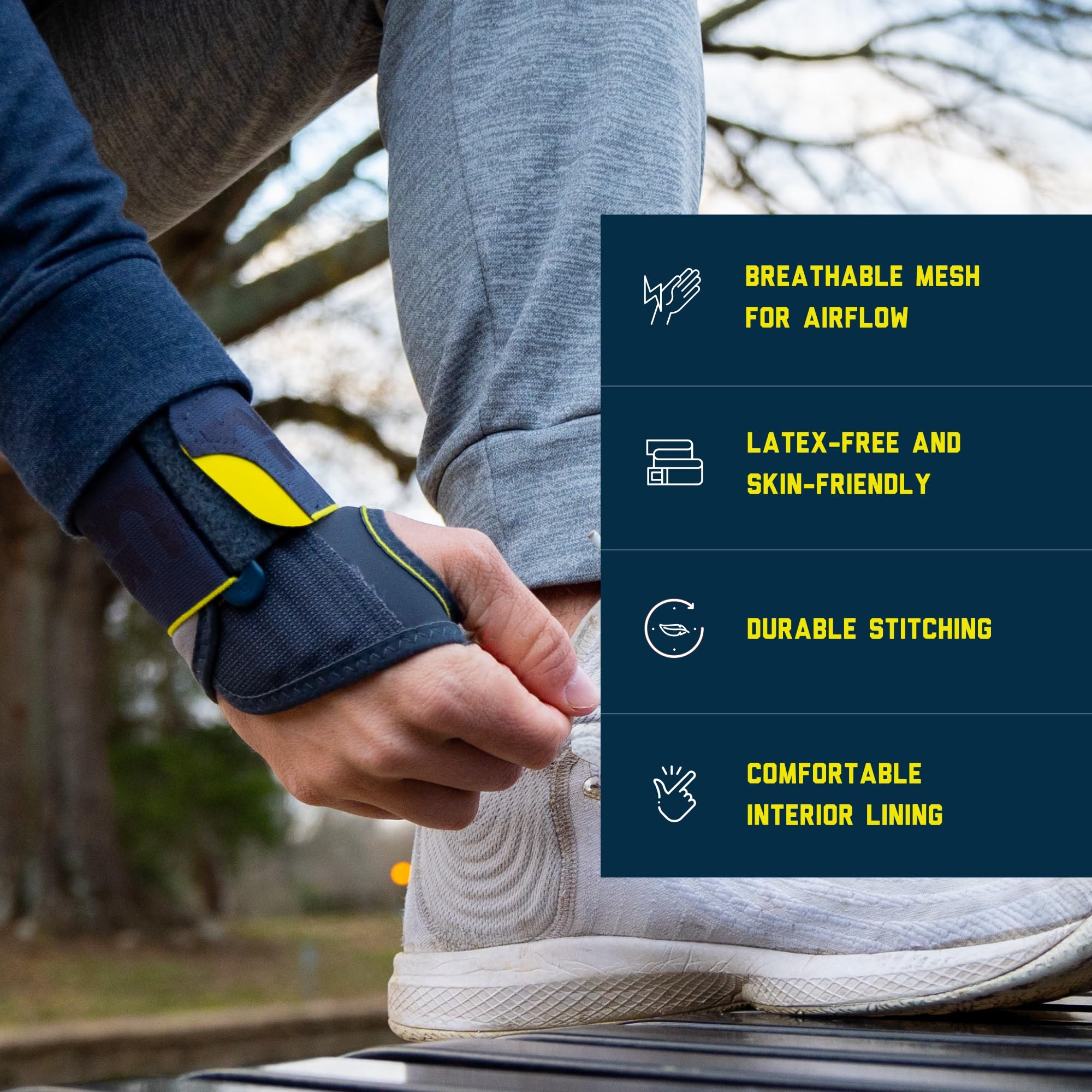 Push Sports Wsparcie stabilizujące nadgarstek i łagodzą ból