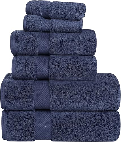 Vista 69 de Superior Zero Twist - Toallas de baño de 100 % algodón, supersuaves, esponjosas y absorbentes, calidad premium, juego de 6 toallas con 2 toallitas