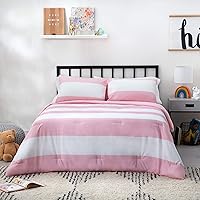 Vista 25 de LINENSPA - Edredón de microfibra hipoalergénico, con relleno sintético, para usar todo el año, tamaño matrimonial, rojo/negro