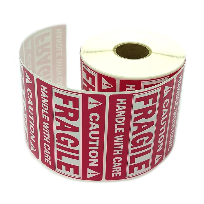 Buy Heavy Pink Fragile Stickers Heavy Sticker Self Adhesive Handle with