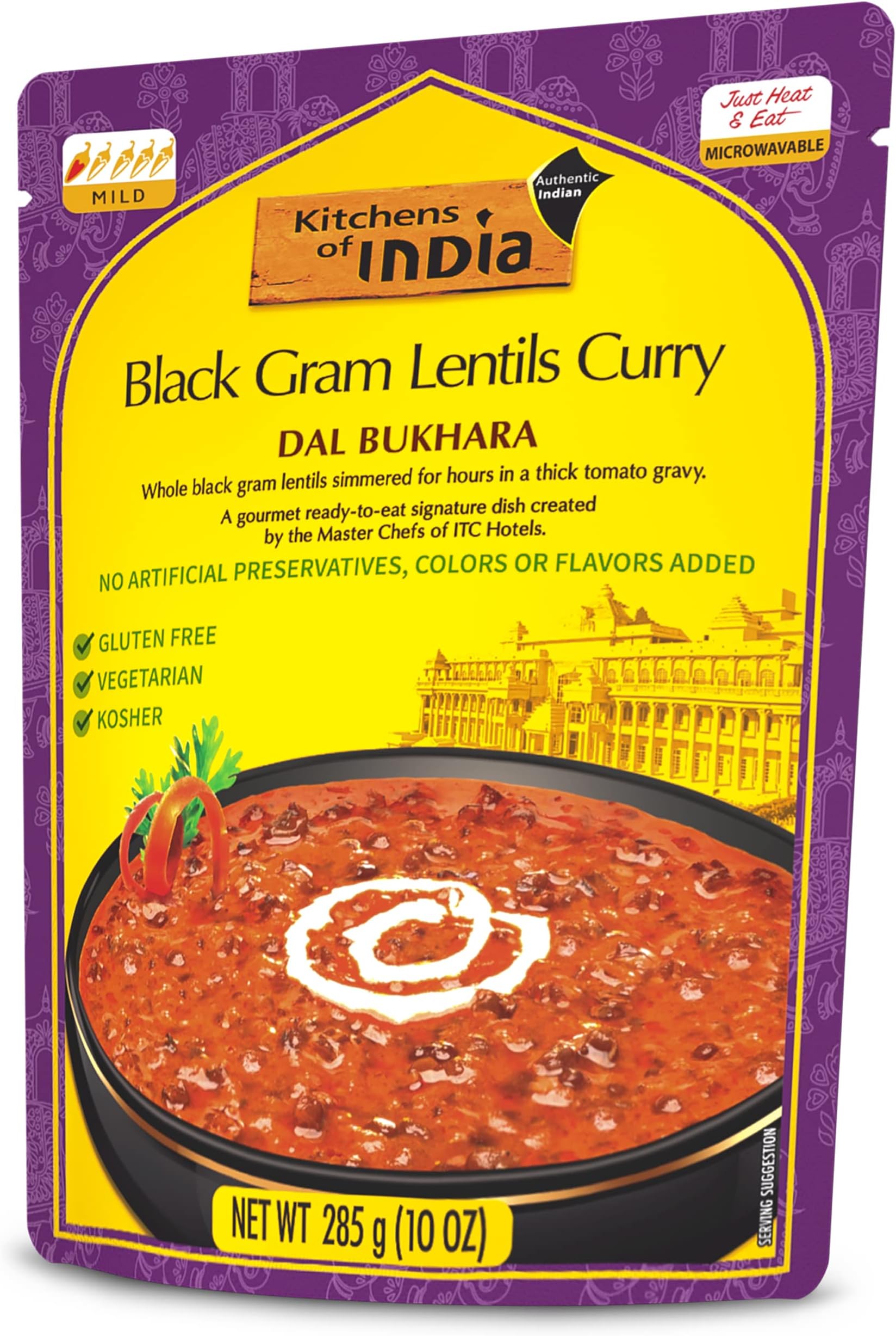 Kitchens Of India Ready To Eat Dal Bukhara, Black Gram Lentil Curry, 10-Ounce Boxes (Pack of 6)