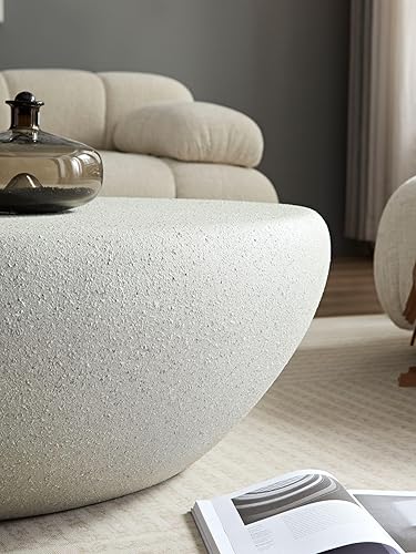 Miniatura 55 de Mesa de centro redonda para sala de estar, centro circular pequeño de madera maciza, diseño moderno, muebles para el hogar, mesa de centro para sala