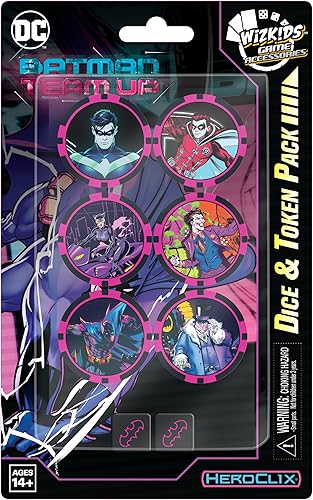 DC Comics HeroClix Batman Team-Up - Paquete de dados y fichas WizKids
