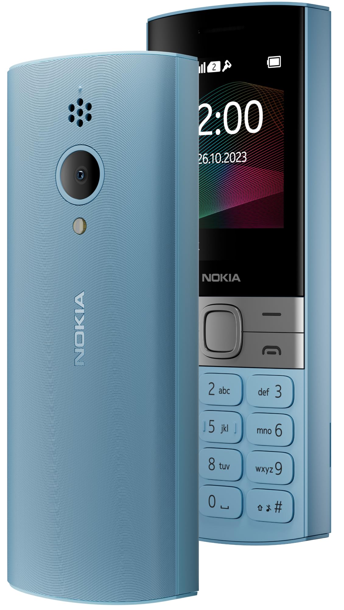 Nokia 150 Dual SIM Premium Keypad Phone | Rear Camera, Long Lasting Battery Life, Wireless FM Radio & MP3 Player and All-new Modern Premium Design | Blue 2