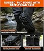 Vadeadores de pecho de nylon PVC de alta resistencia impermeables con botas integradas | Tela taslan de nylon ripstop 600D premium, múltiples anillos en D, botas antideslizantes, ajuste cómodo, impermeable y duradero 7