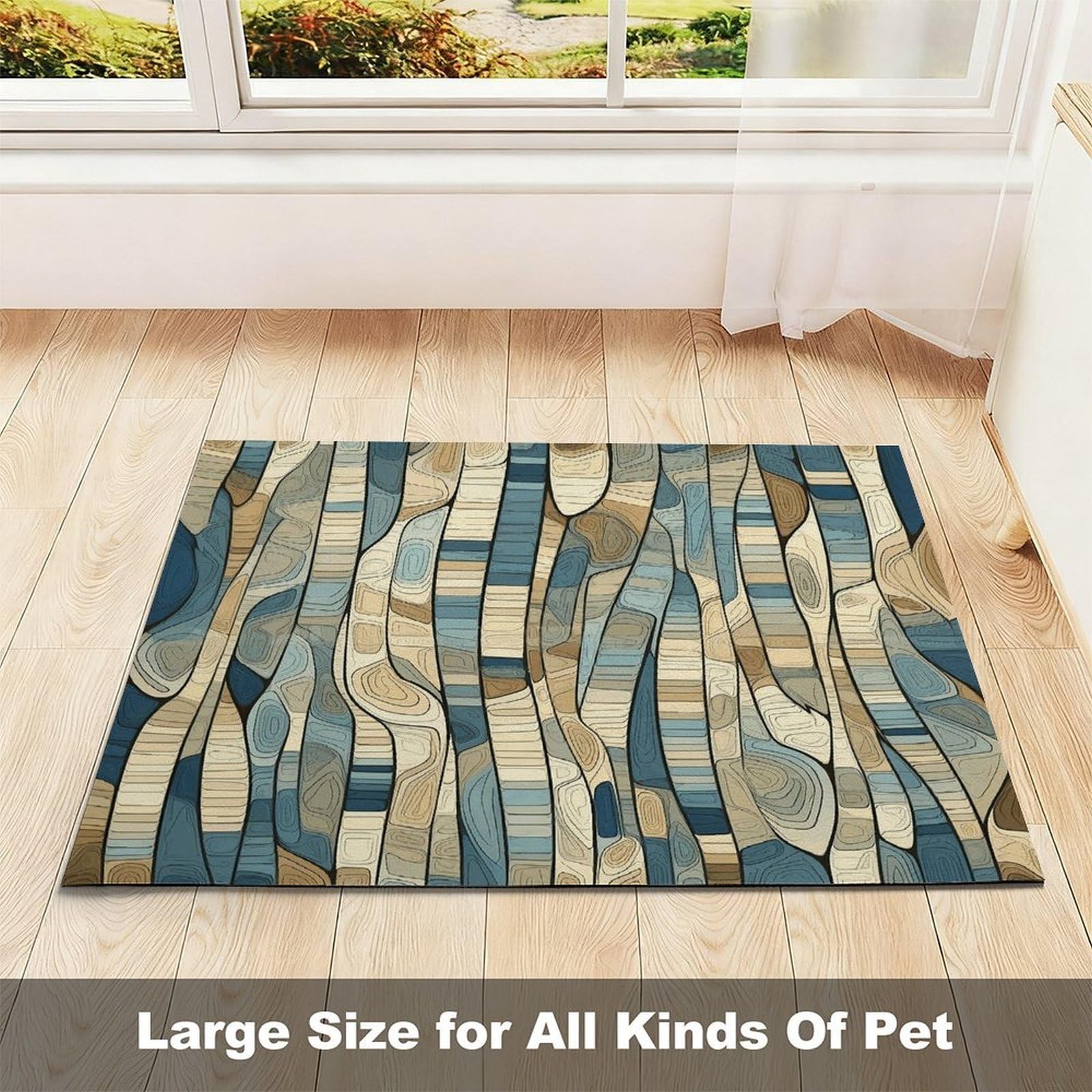 Tapis de nourriture pour chat - Tapis d'alimentation antidérapant - Facile à nettoyer pour la nourriture et l'eau - 61 x 81,3 cm