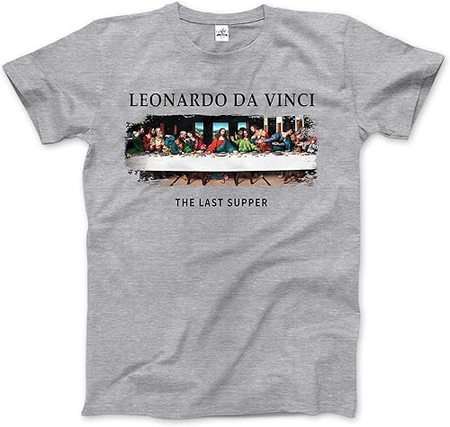 Miniatura 8 de Products Leonardo Da Vinci - The Last Supper Artwork T-Shirt (Adults, Kids, Short & Long Sleeve) Black