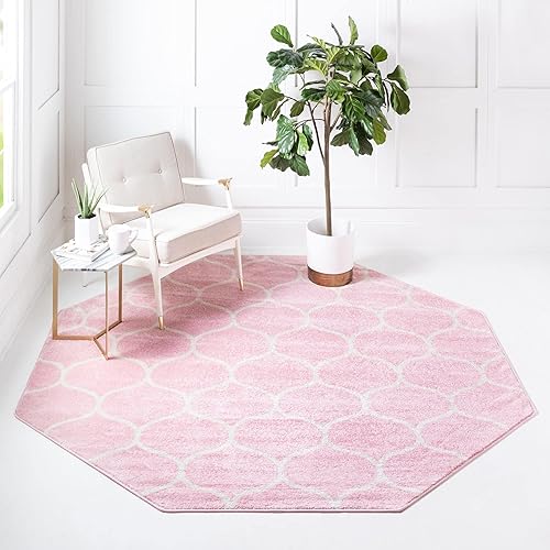 Miniatura 423 de Rugs.com Lattice Frieze Collection Alfombra – 4 x 6 pies, alfombra mediana negra perfecta para salas de estar, comedores grandes, planos abiertos