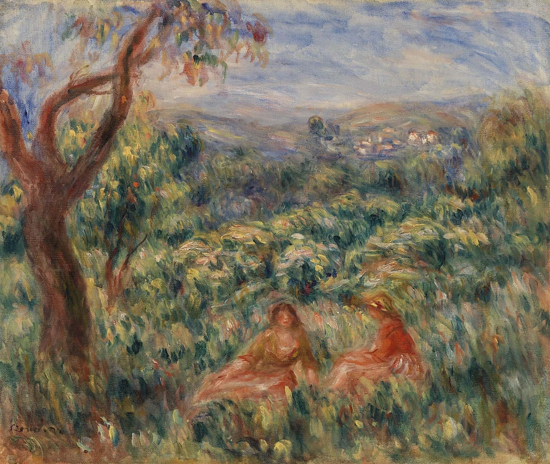 SERENDIPITP Vintage Picture Print on Canvas Wall Art Poster Landscape by Pierre Auguste Renoir Artwork Print Poster for Wall Decor 60x90cm