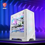 MSI MAG FORGE 320R AIRFLOW Mid-Tower PC Case - ATX Capacity, up to 390mm RTX 40 GPU Support, 4 x 120mm ARGB Fans, Magnetic Dust Filters, Tempered Glass, 1-6 ARGB Control Board, USB 3.2 Gen 1 Type-A - 7